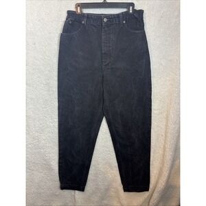 LL Bean Womens Jeans Size 14Original Fit Relaxed Black Denim